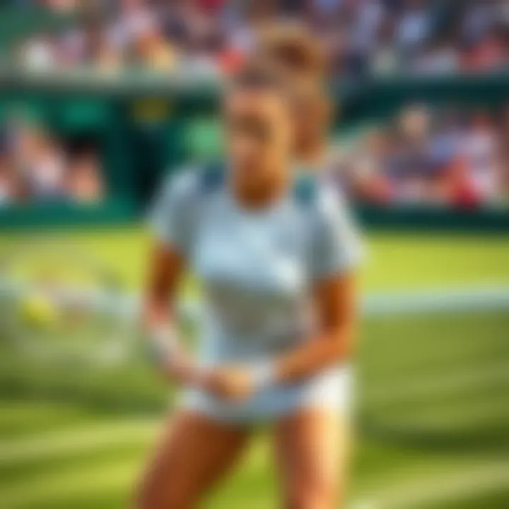 Madison Keys preparing for Wimbledon Madison Keys practicing on the grass courts, focused and ready for Wimbledon 2026
