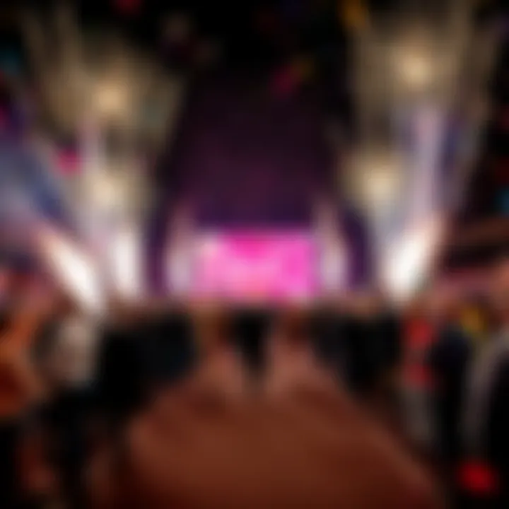 People celebrating a significant event with fireworks and confetti