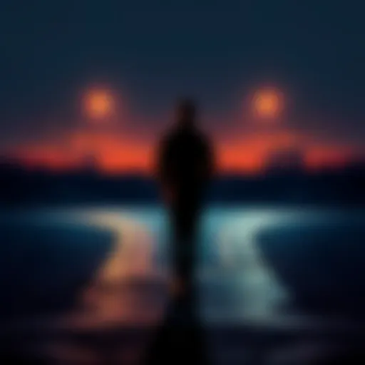 Making a Decision A person standing at a crossroads, contemplating their future choices.