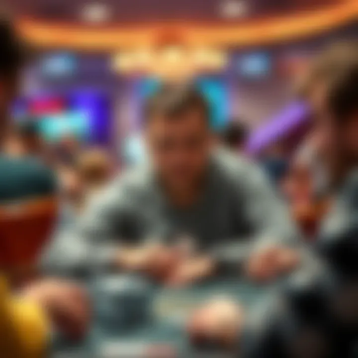 A 43-year-old man enjoying a game of poker with new friends at a local casino in Fresno-Clovis.