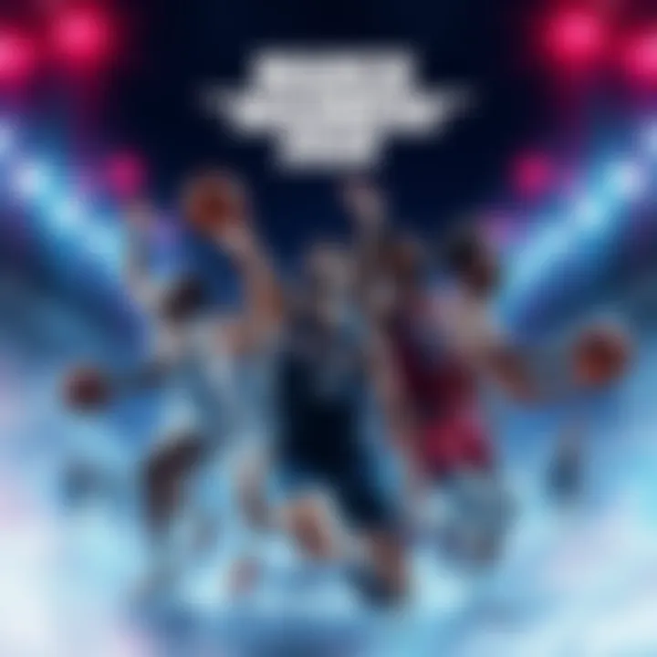 Players from various college basketball teams compete in March Madness 2026, showcasing intense gameplay and excitement