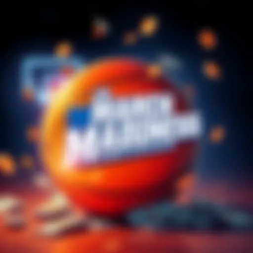 March Madness Promotion Illustration of a basketball with cash and promotional text for March Madness Offer