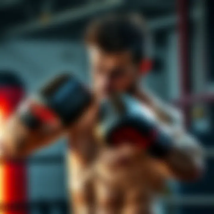 Marco Tulio trains intensely in the gym, showcasing his strength and focus as he prepares for Fight 328 against Kopylov.