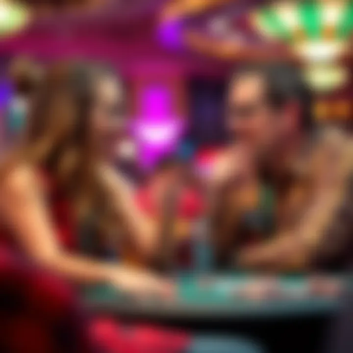 Maria Ho and Joe Stapleton engaged in lively commentary during a poker game at WSOP, capturing audience attention.