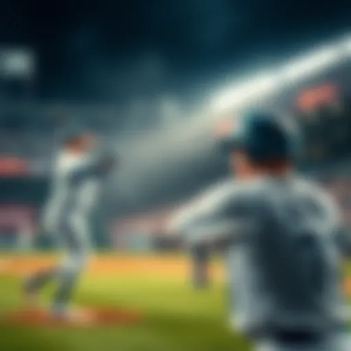 Mariners players on the field trailing 5-0, needing crucial hits to secure a win, with a focus on two players, Jorge and Randy, ready for action