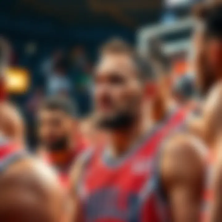 Mark Williams looking confused while discussing a play with his teammates during a game