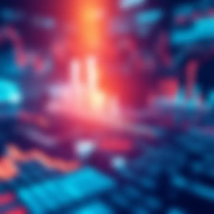 A visual representation of current market trends with graphs and charts illustrating economic changes.