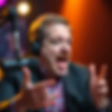 Maurice Hawkins speaking passionately during a podcast episode about bankruptcy claims, showing his intense expression and gesturing with his hands.