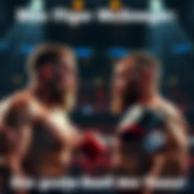 Max and McGregor stand ready to fight, showcasing their strength and determination before the match