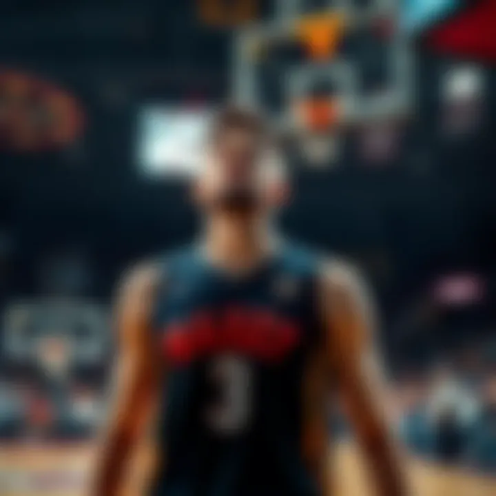 Player Maxey stands on the court with a troubled expression as he misses a three-point shot during a game.