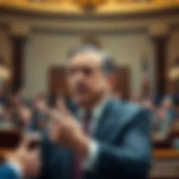 Kevin McCarthy being removed from the role of Speaker of the House during a congressional session