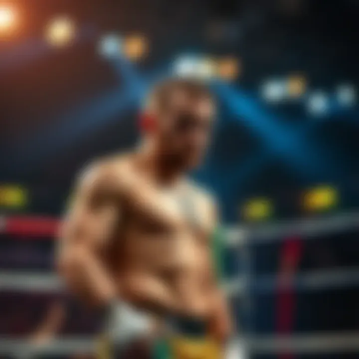 McGregor in the ring looking disappointed McGregor standing in the ring with a frustrated expression after a poor performance