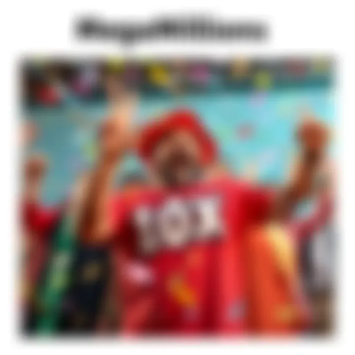 A joyful winner in Florida celebrates after hitting all five numbers in the MegaMillions with a 10x multiplier, surrounded by confetti and props symbolizing luck.