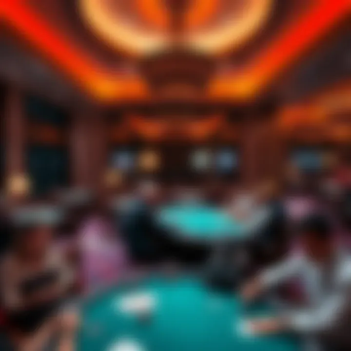 Comfortable poker room at MGM Grand in Las Vegas, featuring players enjoying a game in a cozy atmosphere.