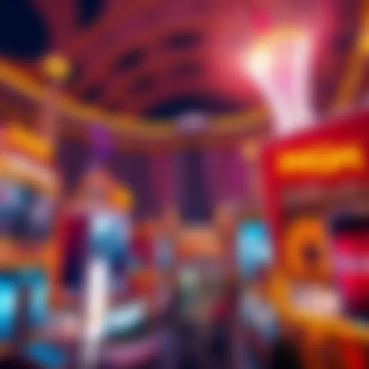 Luxurious hotel and entertainment complex with bright lights and excitement