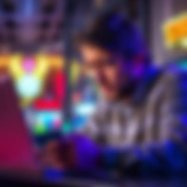 A person looking frustrated while checking MGM credit card offers on a laptop