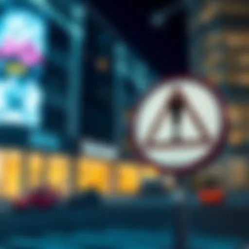 A bold warning sign next to the MIA logo, symbolizing the message to not sell and maintain strategy.