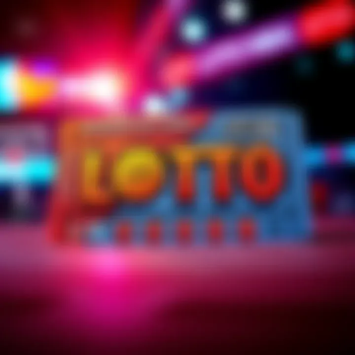 A colorful lottery ticket with basketball graphics representing the Mini Lotto in the NBA