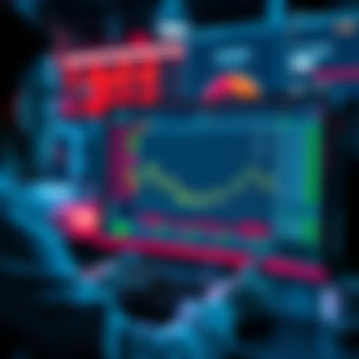 A person analyzing data on a computer screen with betting odds and machine learning algorithms visible.