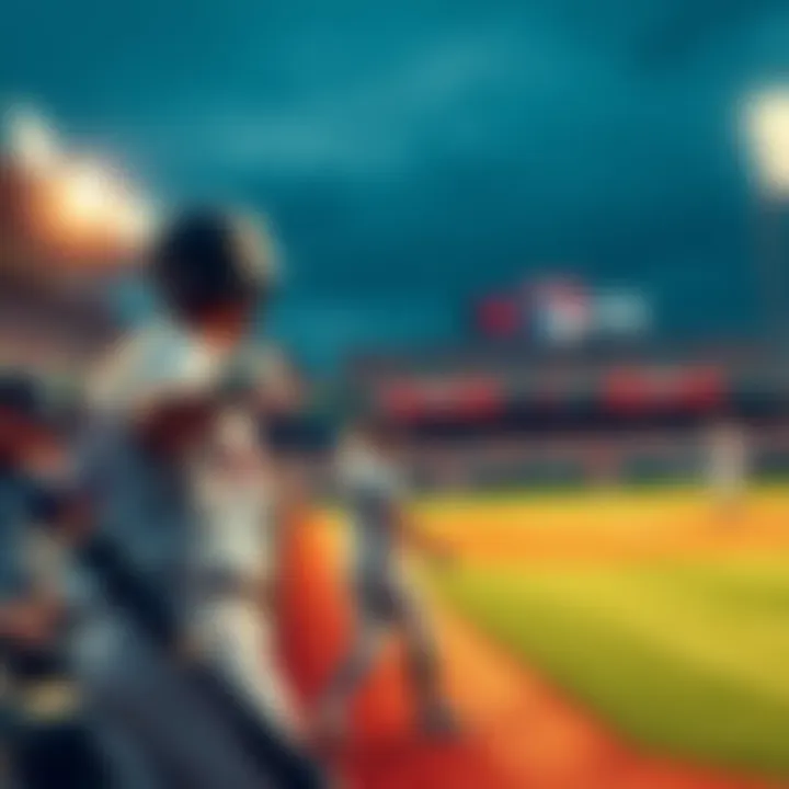 Baseball players on the field during an MLB game with fans cheering in the stands