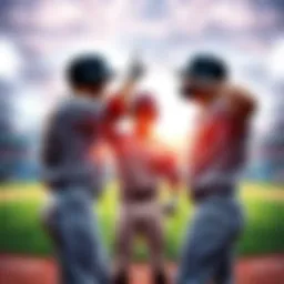 Players celebrating after a successful game in MLB