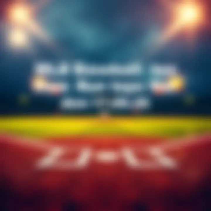 MLB Baseball Betting Tips A baseball field with players in action, highlighting a betting theme for upcoming games.