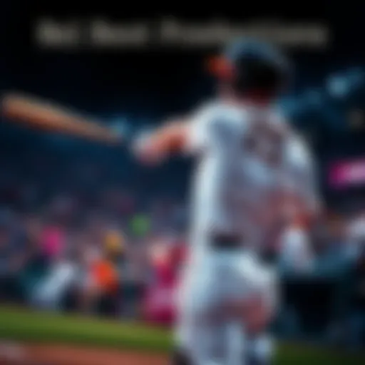 A baseball player swinging a bat during a game, showcasing excitement in betting predictions for MLB.