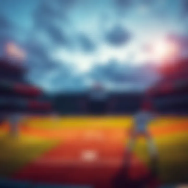 MLB Betting Strategies A baseball field with players in action during a game, highlighting the excitement of MLB betting strategies.