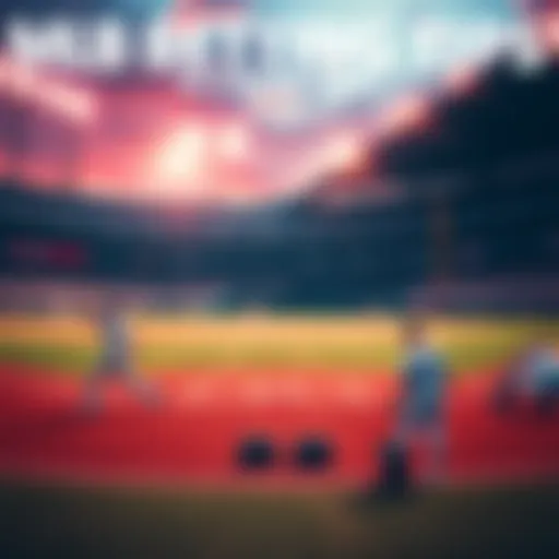 MLB Betting Tips A baseball field with players preparing for a game, showcasing excitement for MLB betting insights.