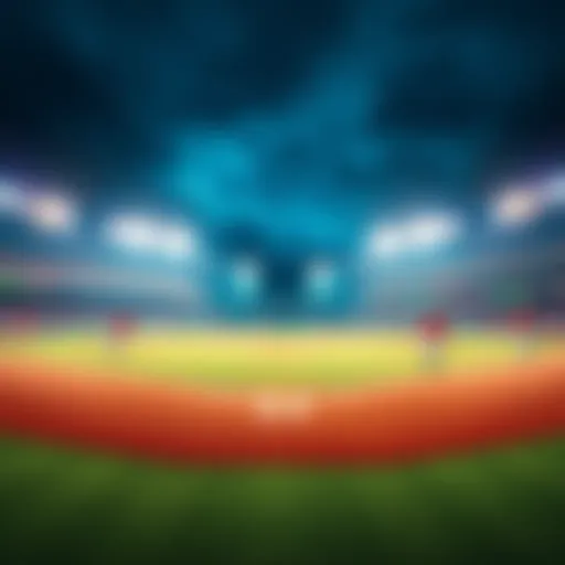 A baseball field with players in action, showcasing excitement for MLB betting tips.
