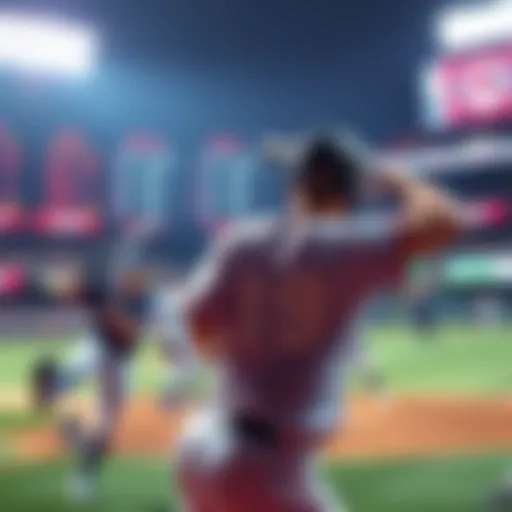 Baseball players on the field with betting odds displayed in the background during an MLB game.