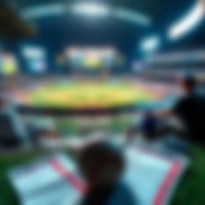 Baseball scene showing a game and betting slips for MLB on May 10, 2026