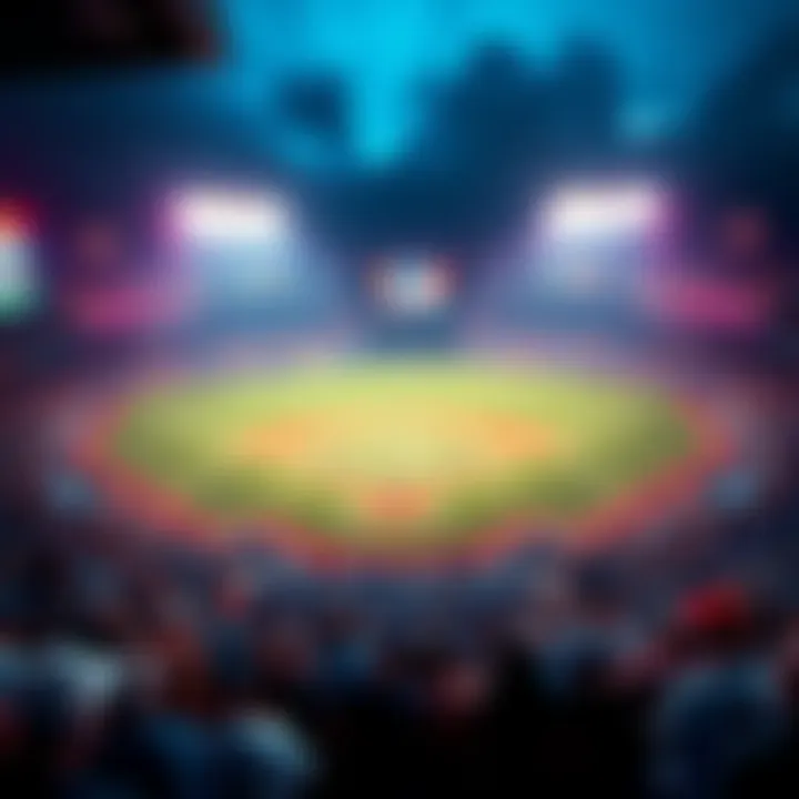 A vibrant baseball field with players in action during a game, showcasing excitement for MLB betting on May 31, 2026.