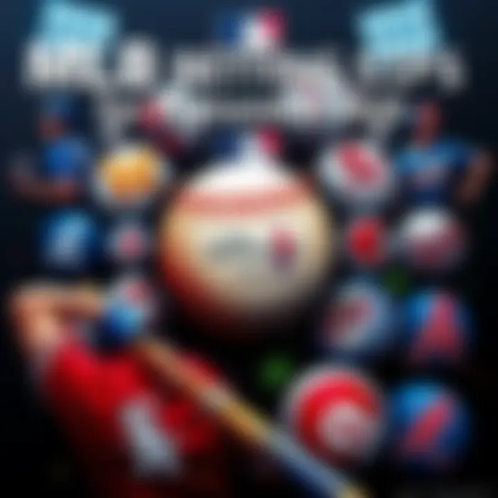 A collage of baseball imagery showcasing betting odds and team logos for MLB games on September 6, 2026