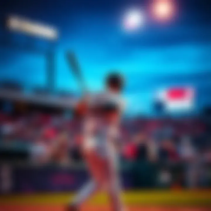 A baseball player in action during an MLB game with fans in the background.