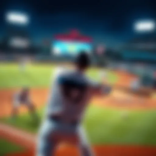 Baseball players on the field during a Major League Baseball game