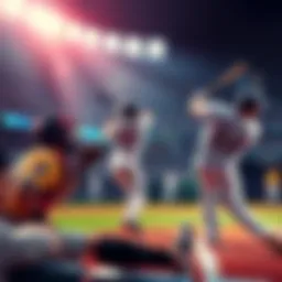 MLB Game Day Action Baseball players in action during a game with fans in the stands on August 21, 2026