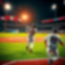 Baseball players in action during a Major League Baseball game, highlighting exciting plays and home runs on the field.