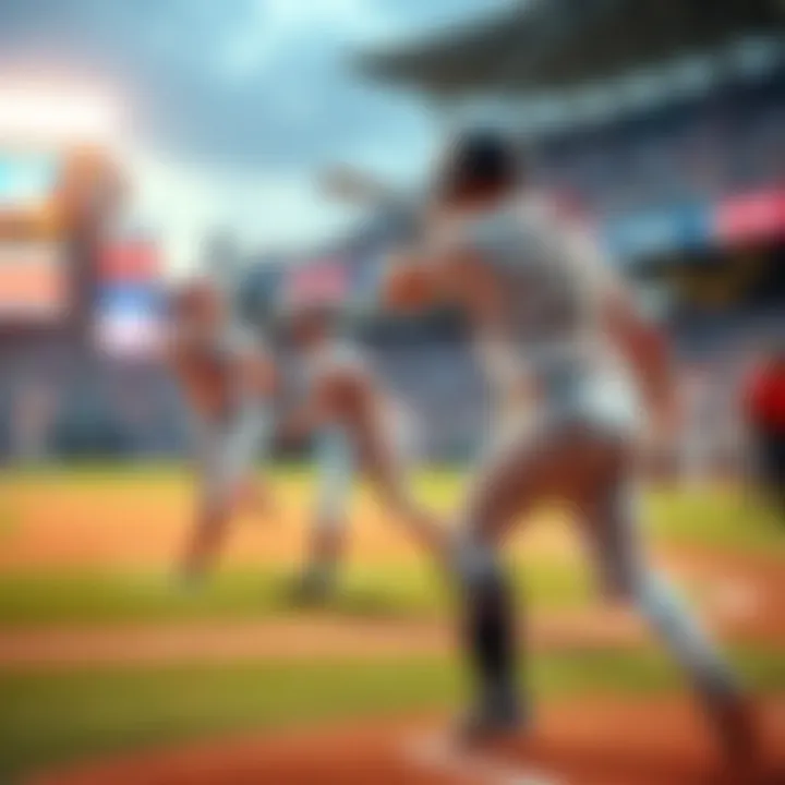 Players on the field during an exciting MLB game in 2025, showcasing action and teamwork.
