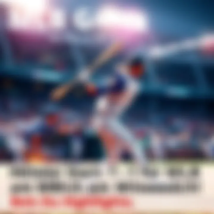 A baseball player hitting a home run during an exciting MLB game, showcasing the thrill of the sport.