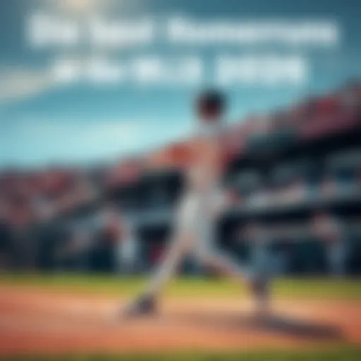 A baseball player hitting a home run during a game in MLB 2026, with fans cheering in the background