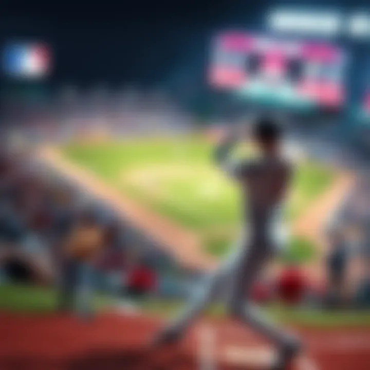 A baseball player hitting a home run in a stadium with fans cheering