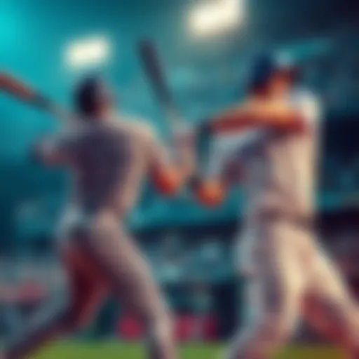 Exciting moment of MLB players hitting home runs during a game