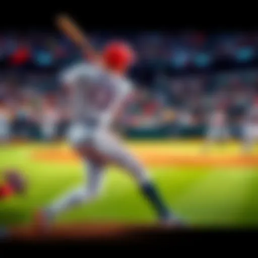 MLB players hitting home runs Baseball players in action, hitting home runs during a game