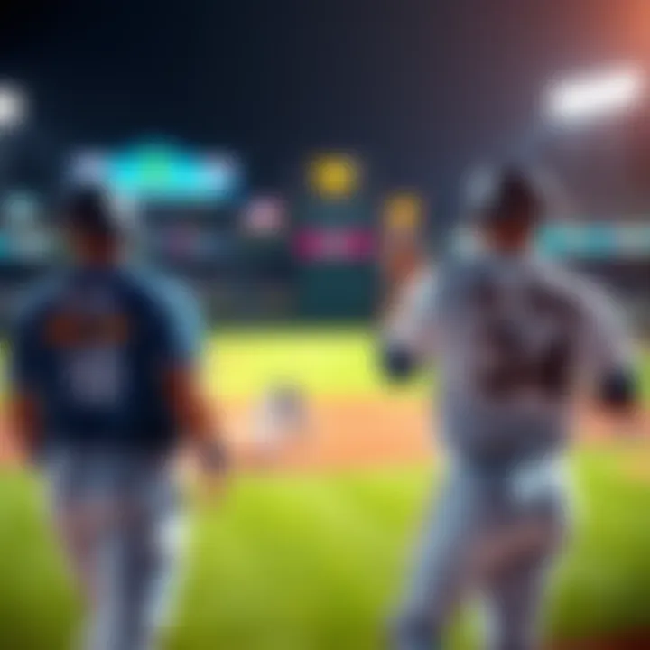 Players from Tampa Bay Rays and Milwaukee Brewers on the field during a postseason game