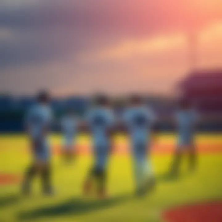 Players in uniforms practicing on a baseball field during MLB Spring Training