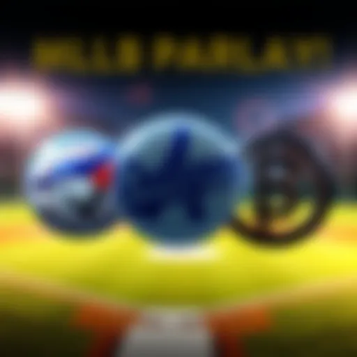 A graphic showing the logos of the Toronto Blue Jays, Los Angeles Dodgers, and San Francisco Giants with odds of 14.3 to 1.