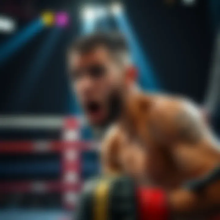 An MMA fighter who was favored in a match looks surprised after losing to an underdog in the ring.