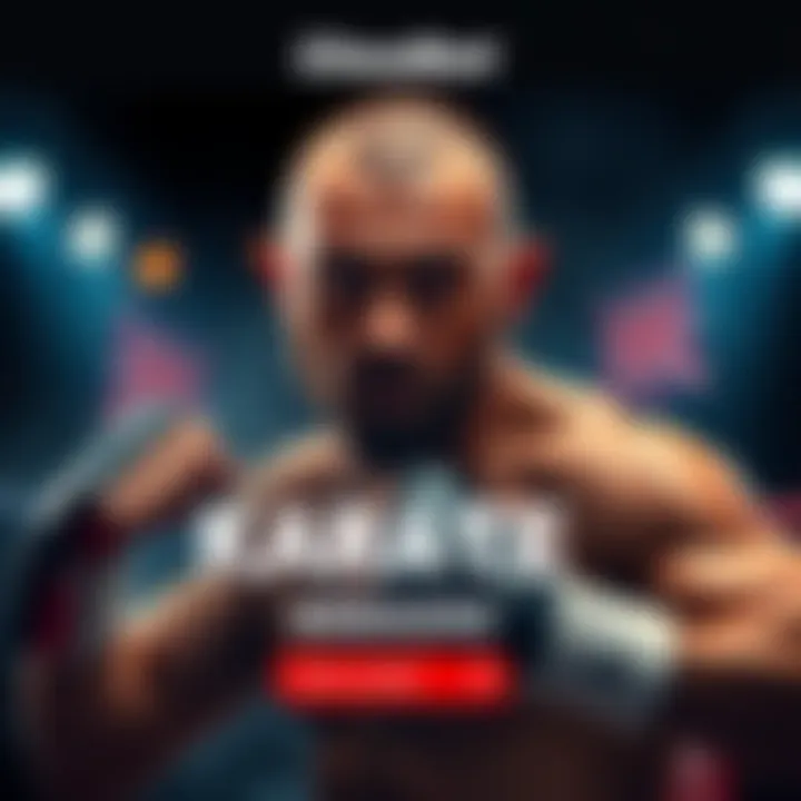 Promotional graphic for Cloudbet's MMA weekend featuring the KARATE code for bonuses