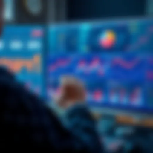 A person examining charts and graphs related to MNF 2 trends on a computer screen